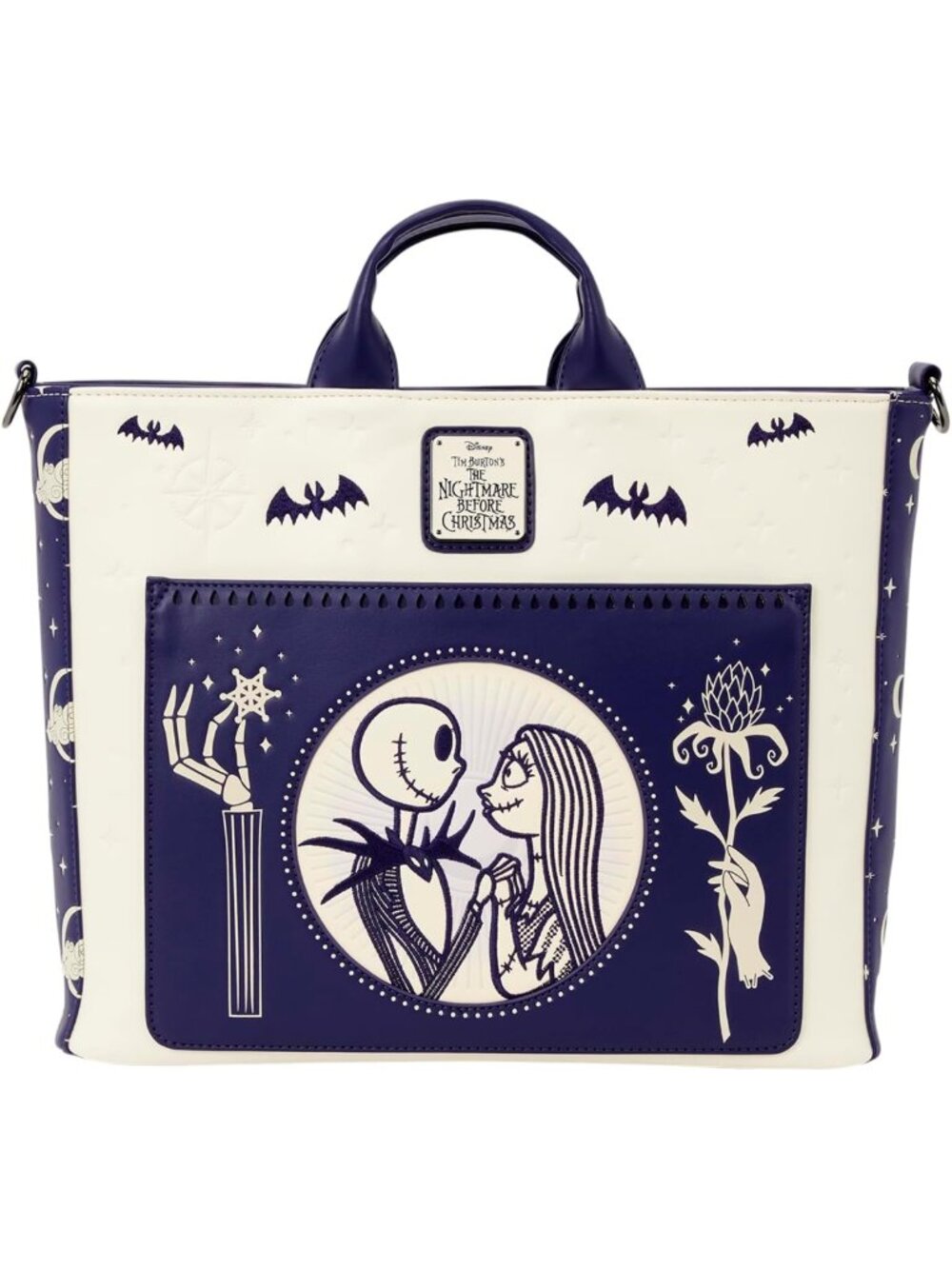 Nightmare Before Christmas Jack & Sally Convertible Backpack Tote - Collectible